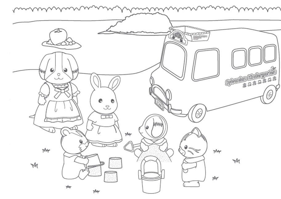 Calico Critters Coloring Pages to download and print for free