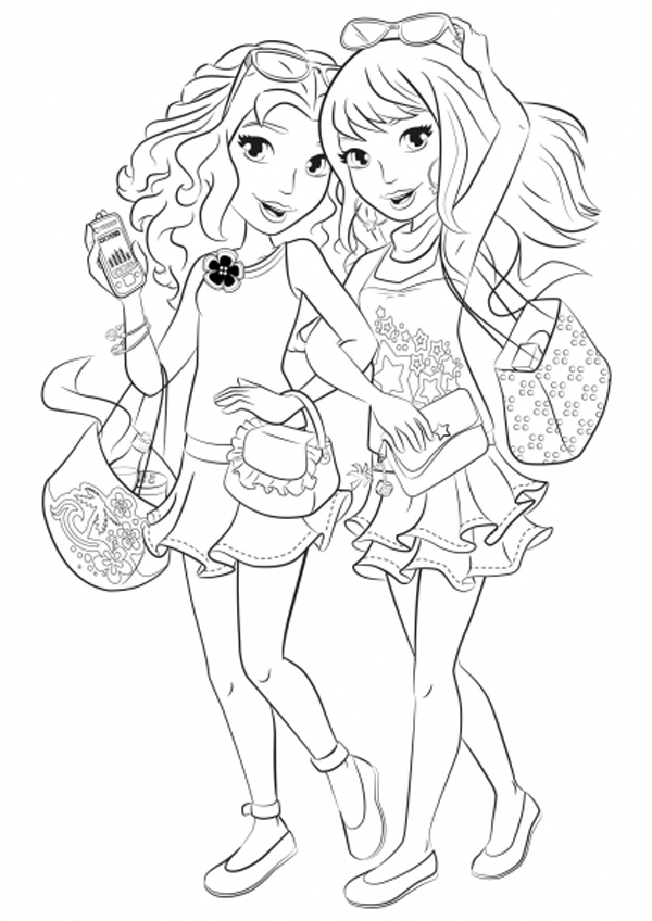 Lego Friends Coloring Pages to download and print for free