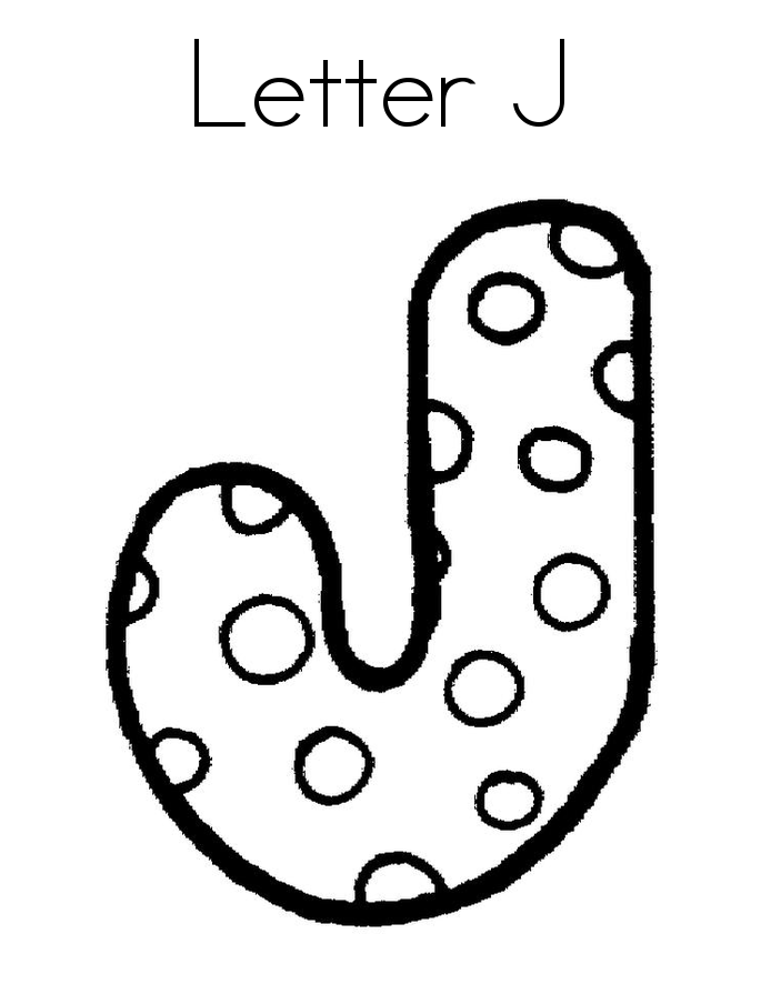 Letter J coloring pages to download and print for free