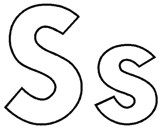 Letter S coloring pages to download and print for free