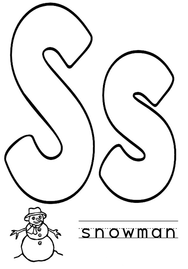 Letter S Coloring Pages For Adults Sketch Coloring Page