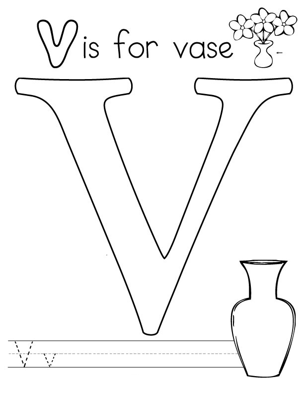Coloring Pages Letter V / images of the letter v | Bubble Letters V