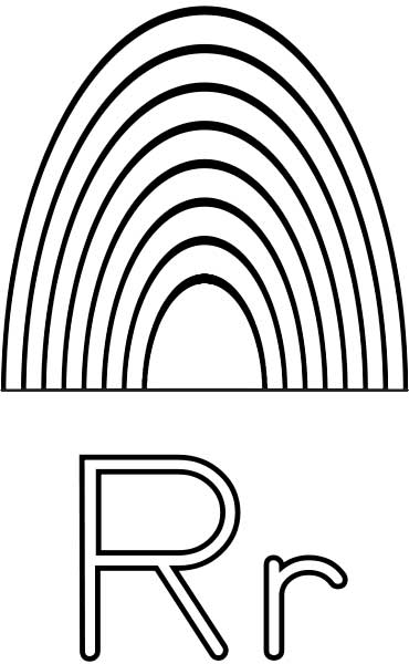 Letter R coloring pages to download and print for free