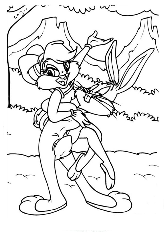 Lola Bunny coloring pages to download and print for free