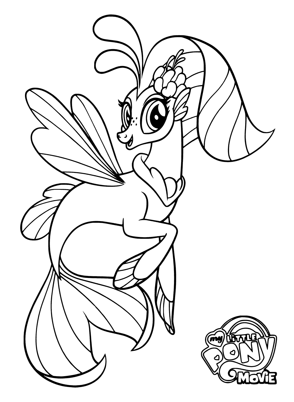 Free My Little Pony The Movie coloring pages to print for kids Download print and color