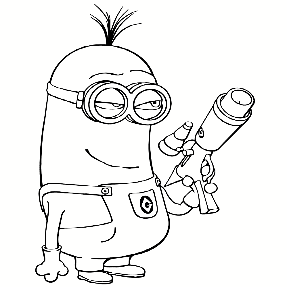 To print minion coloring pages from Despicable Me for free