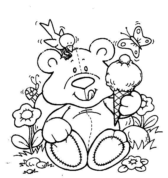 teady bear coloring pages - photo #36