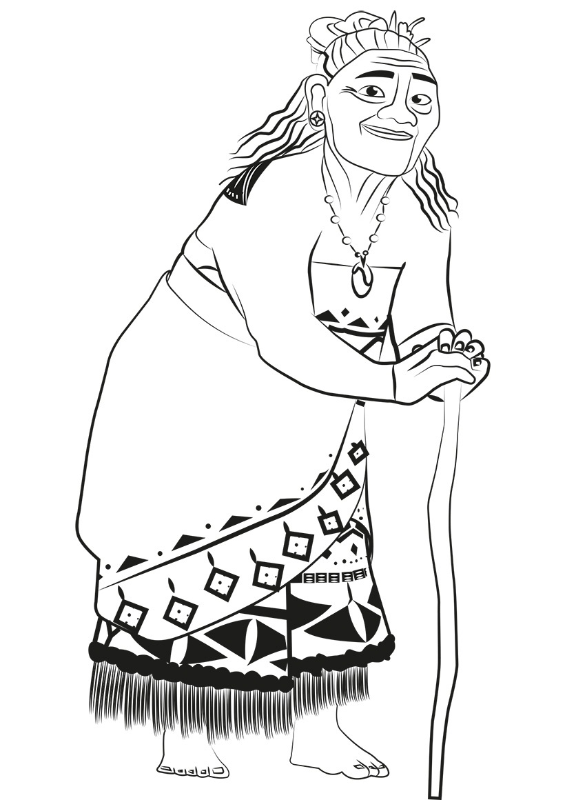 Moana coloring pages to download and print for free