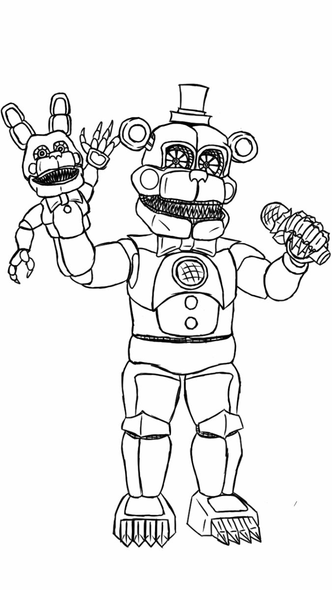 Animatronics coloring pages to download and print for free