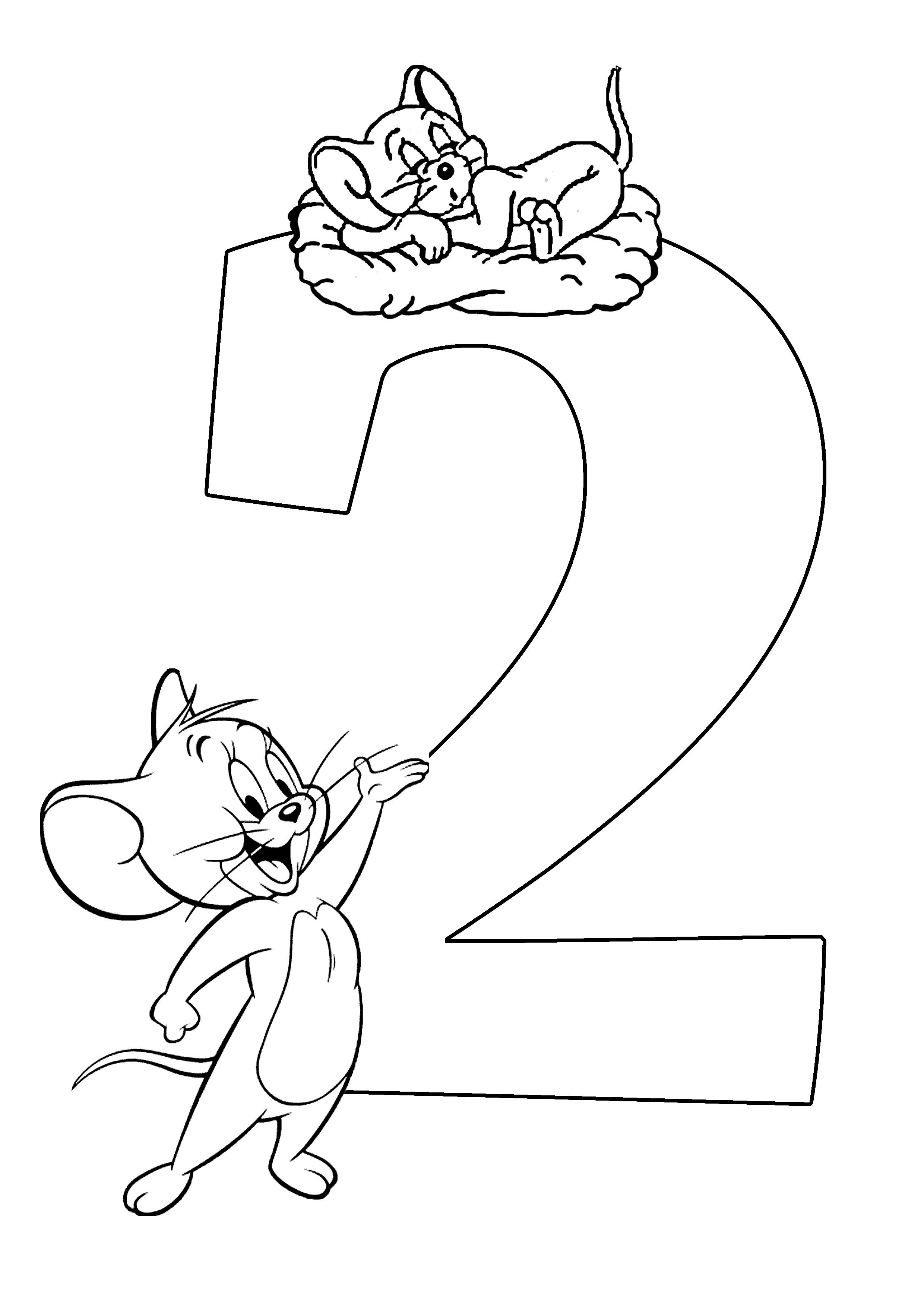 Numbers Coloring Pages for kids printable for free