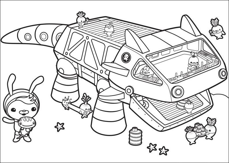 octonauts coloring pages free - photo #34