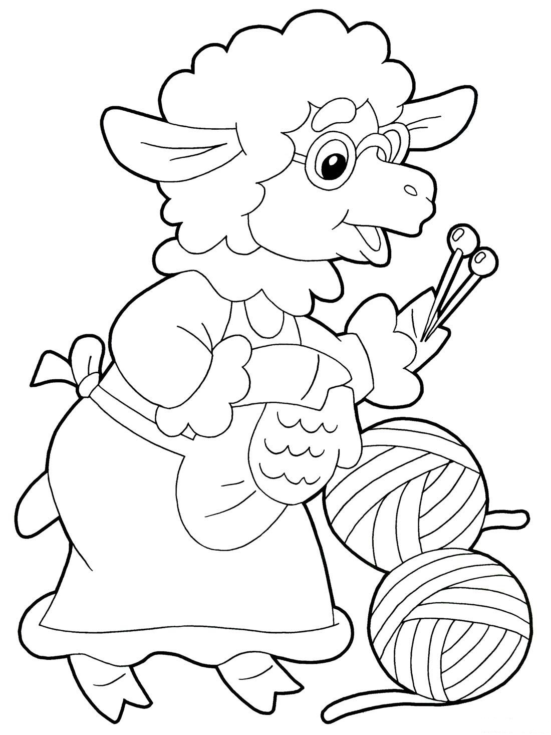 sheep coloring pages to print, year of sheep 2015