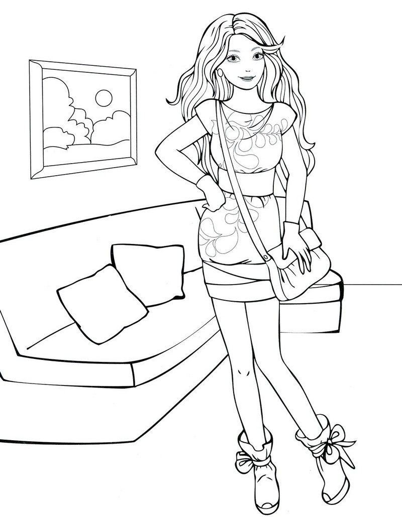 Ladies Coloring Pages to download and print for free