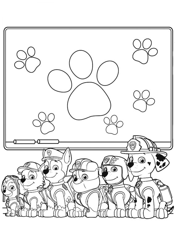 Paw patrol coloring pages