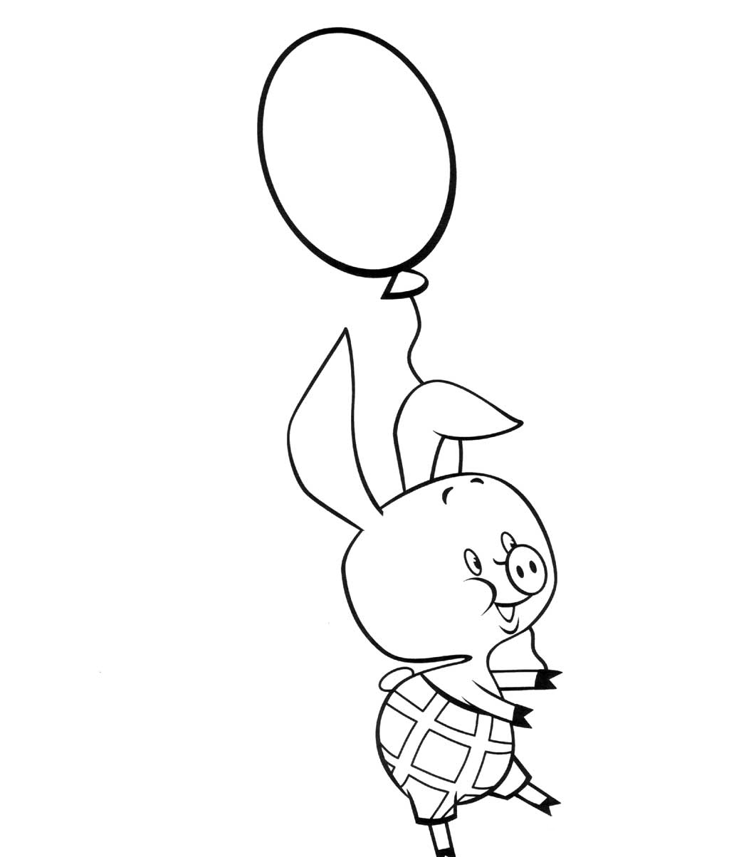 Balloon coloring pages for kids to print for free