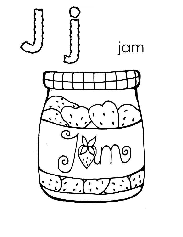 j is for coloring pages - photo #39