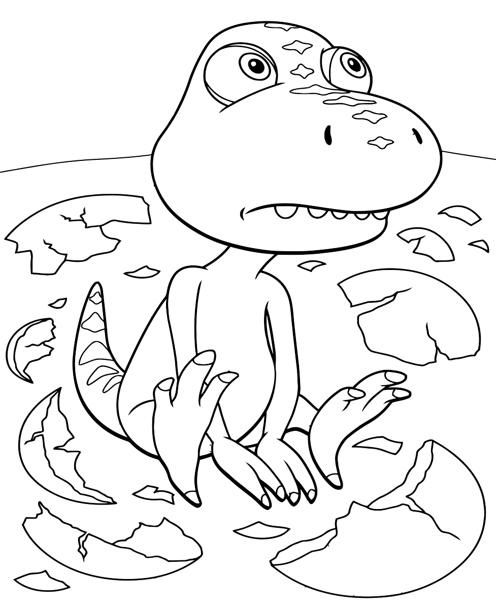 Coloring pages from the animated TV series Dinosaur Train to print for free
