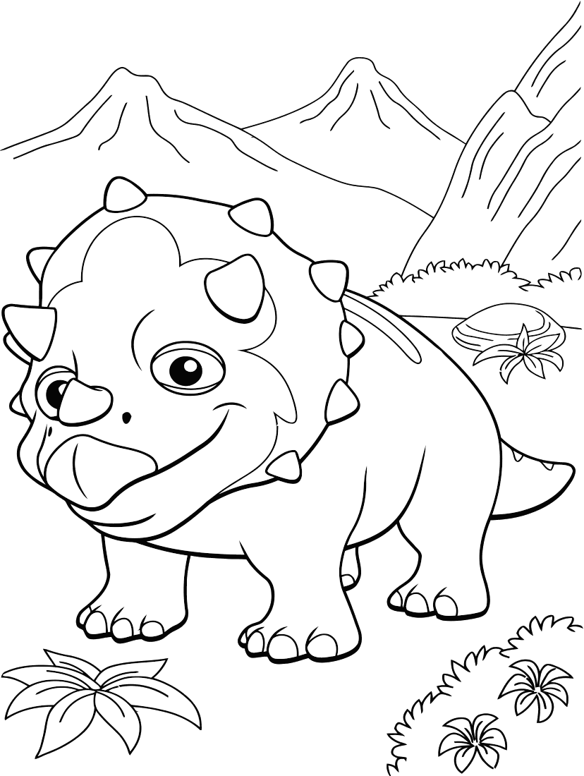 Coloring pages from the animated TV series Dinosaur Train ...