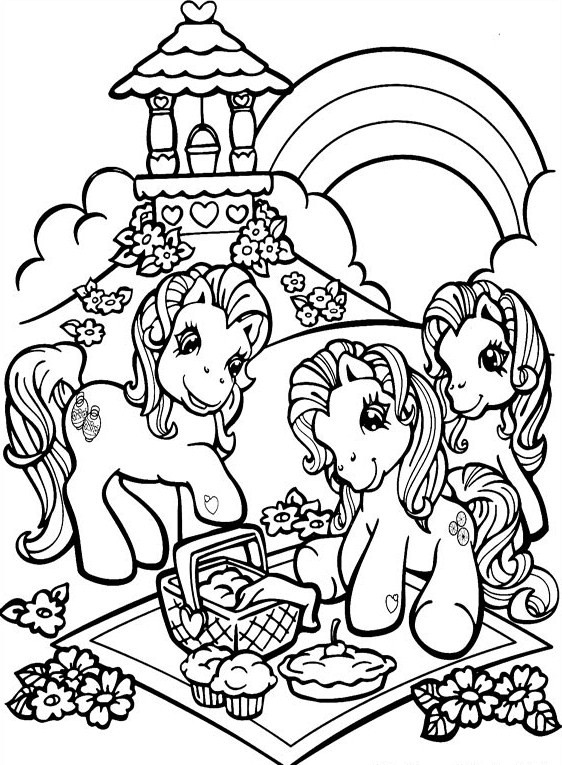 coloring ponyville printable cartoon ponies pony colorear sheet sheets dibujos para animated barbie