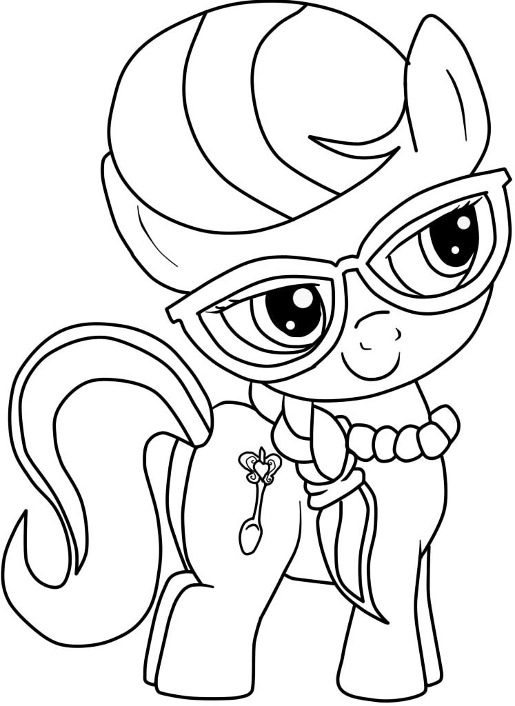 Ponies from Ponyville coloring pages, free printable pictures of Ponyville