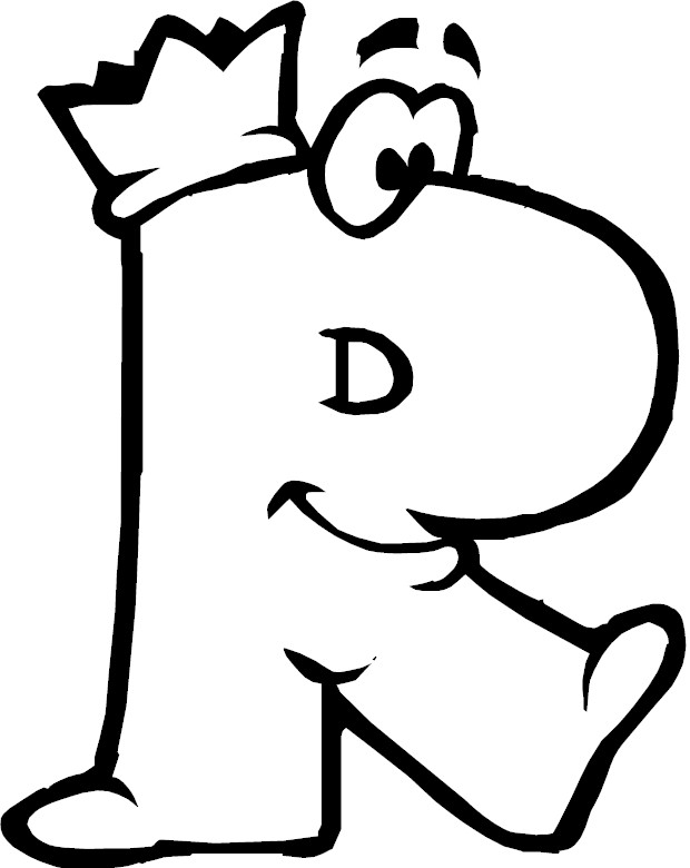 r letter coloring pages - photo #13