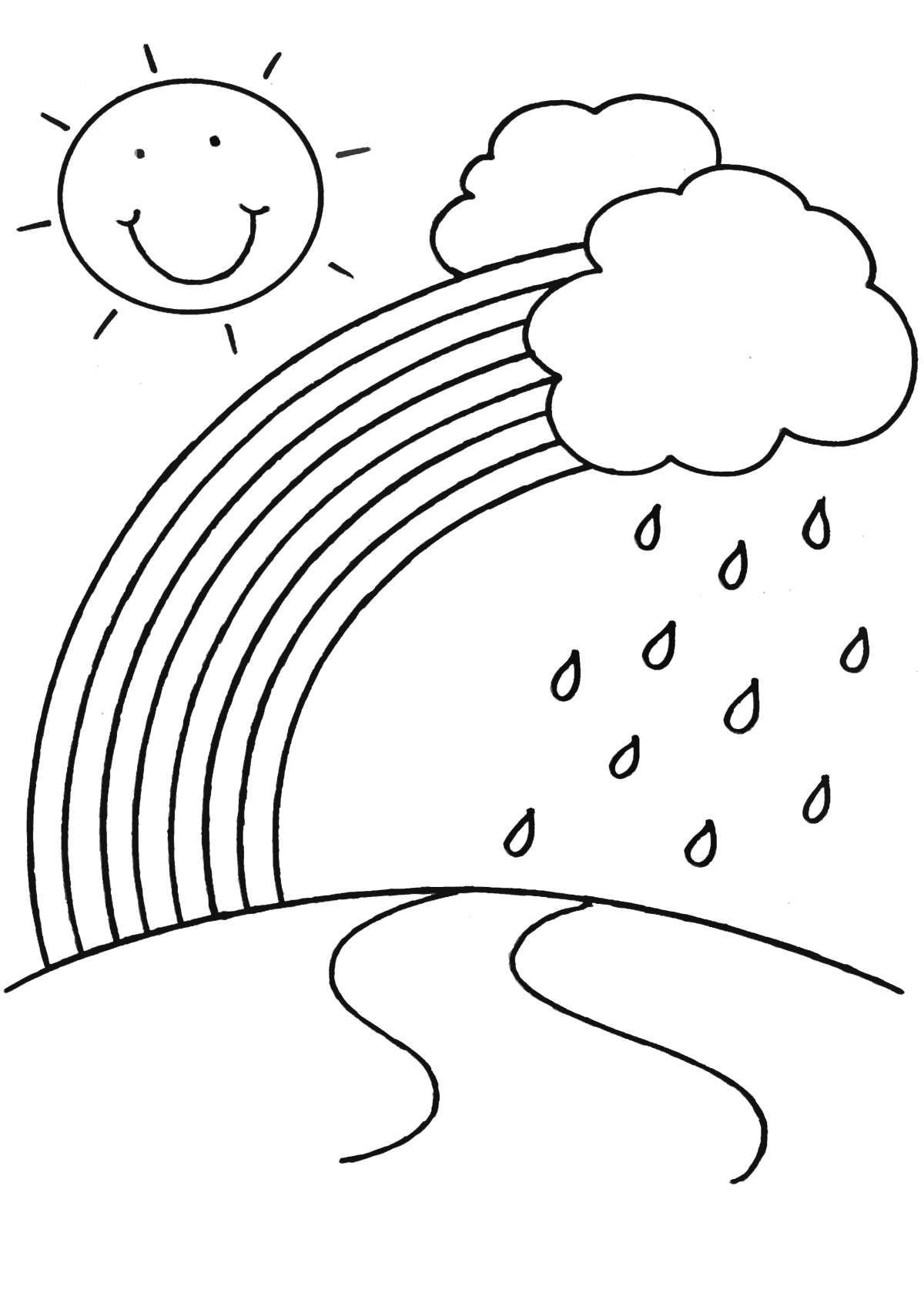 rainbow free coloring pages - photo #25