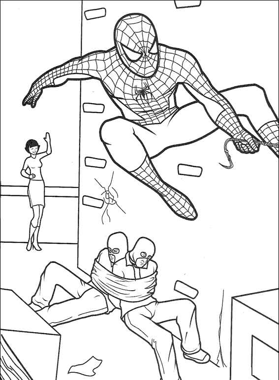 Spiderman coloring page: download for free print