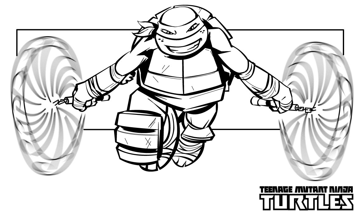 Ninja turtles coloring pages from animated cartoons of ...