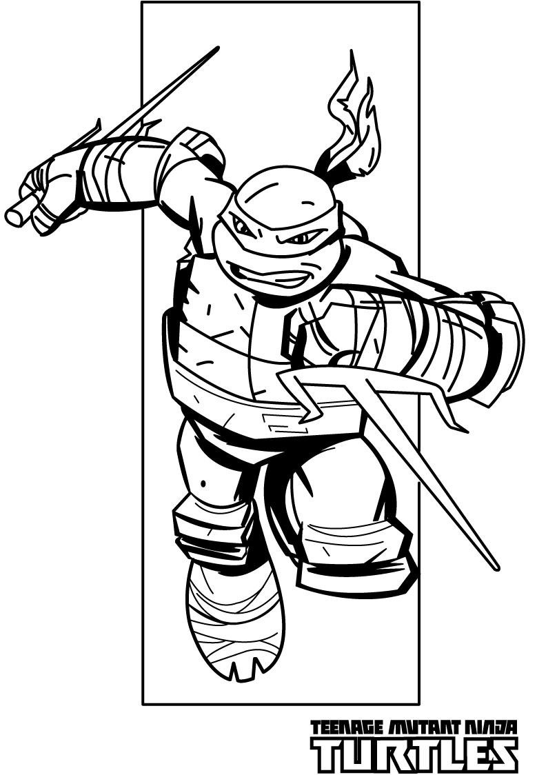Ninja turtles coloring pages from animated cartoons of 2014  2015 years ...