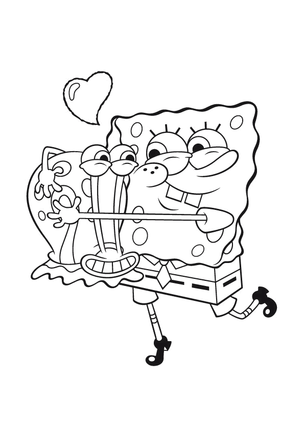 a coloring pages of spongebob - photo #48