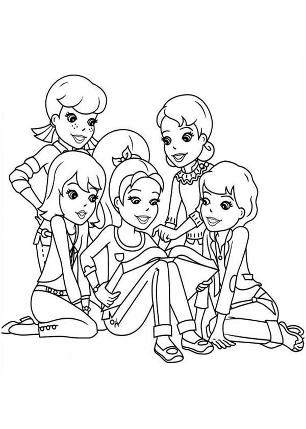 Polly Pocket coloring pages to download and print for free