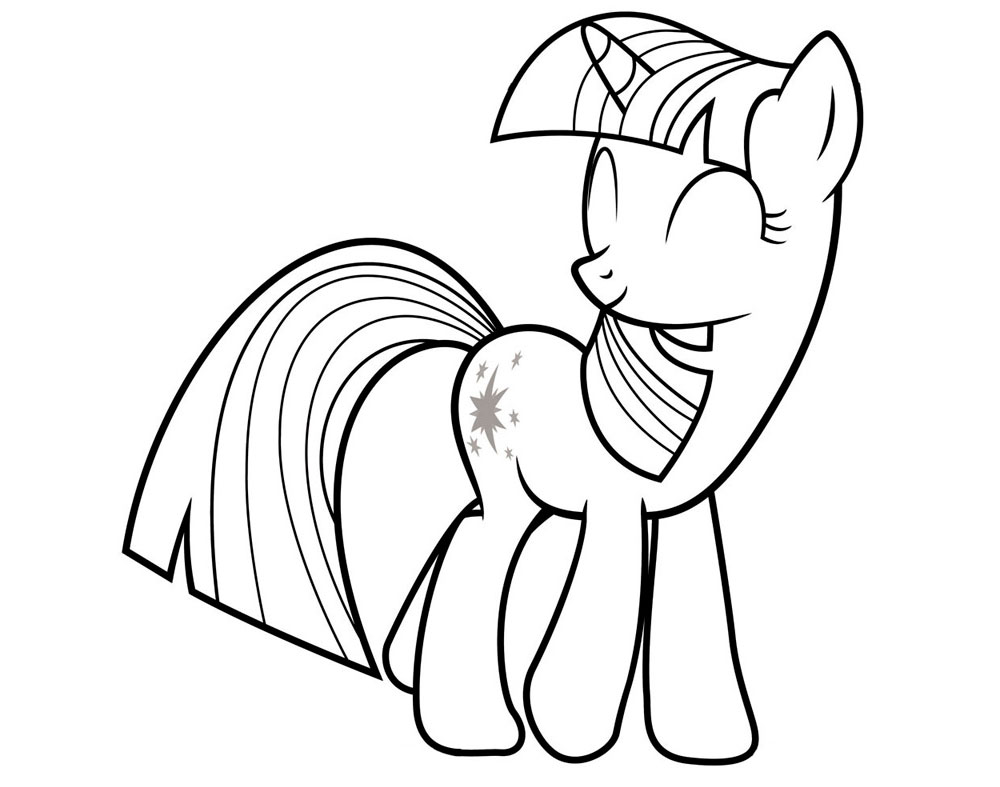 Twilight Sparkle coloring pages to download and print for free