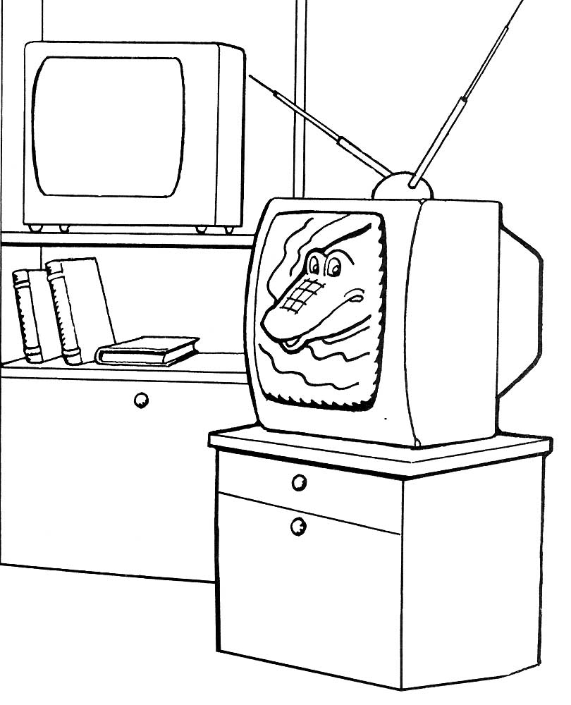TV coloring pages to download and print for free