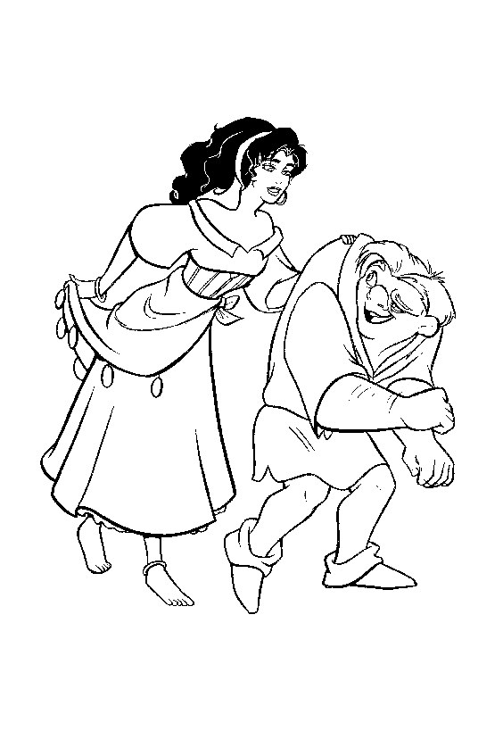 The Hunchback of Notre Dame coloring pages to download and print for free