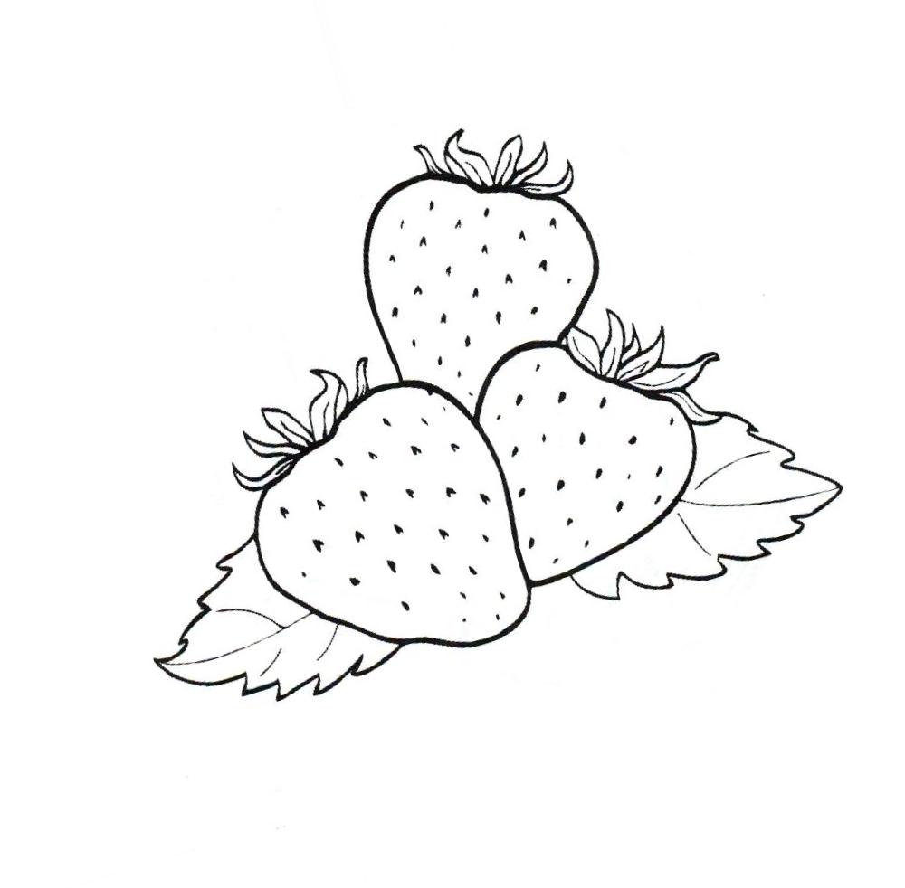 Strawberry coloring pages to download and print for free