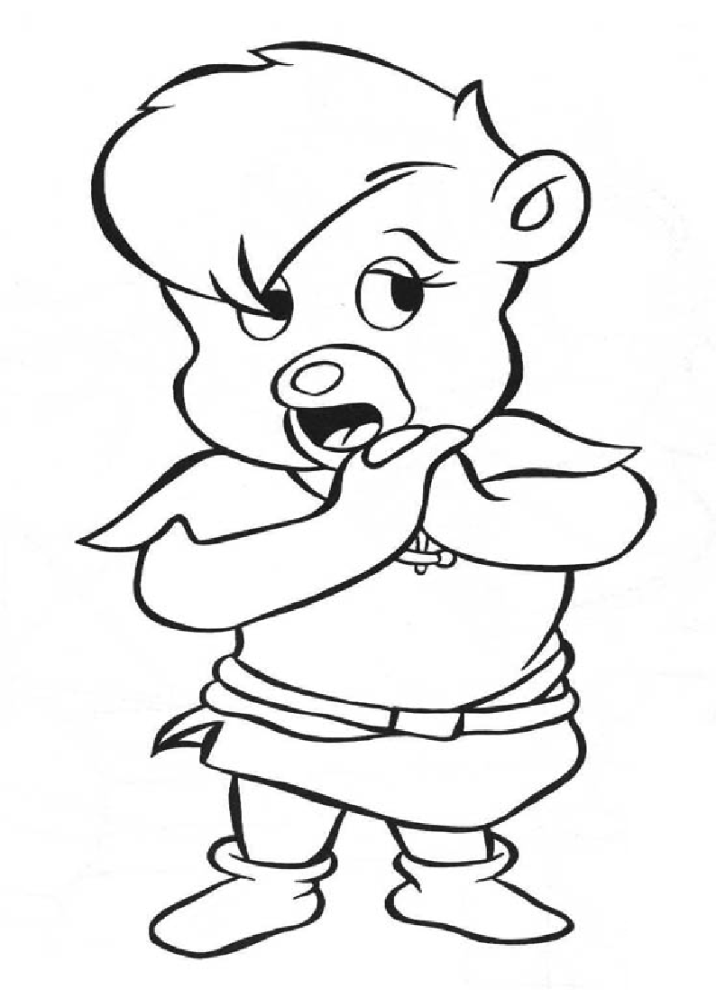 Adventures of the Gummi Bears coloring pages to download and print for free