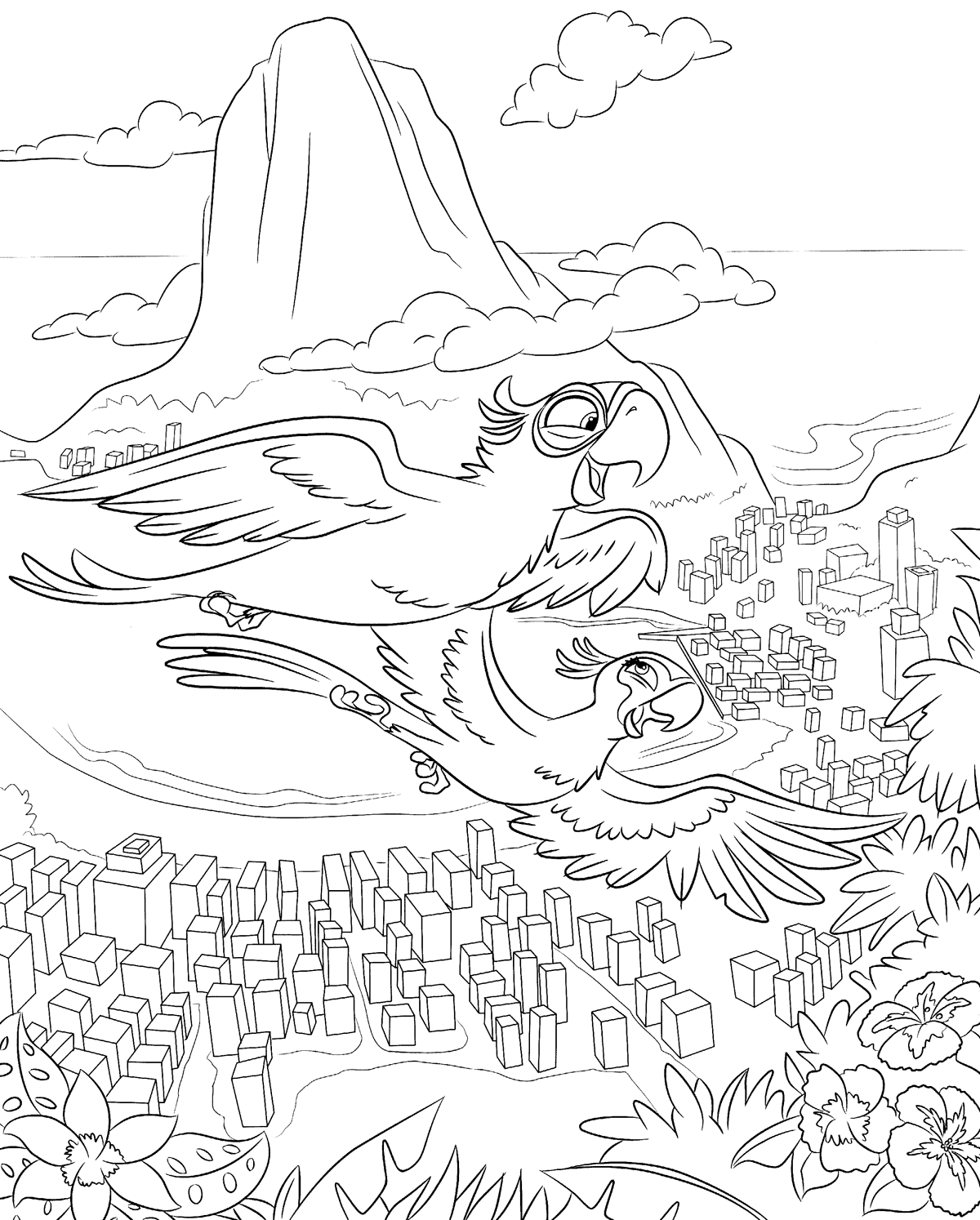 210 Animal Free Printable Rio Coloring Pages 