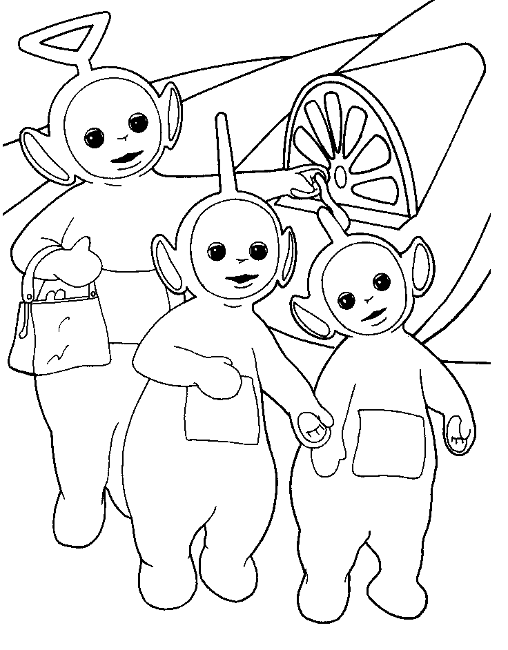 Teletubbies coloring pages to download and print for free