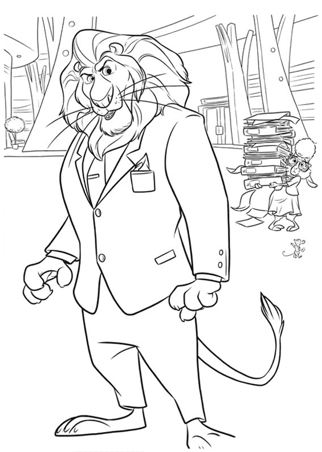 Zootopia coloring pages to download and print for free