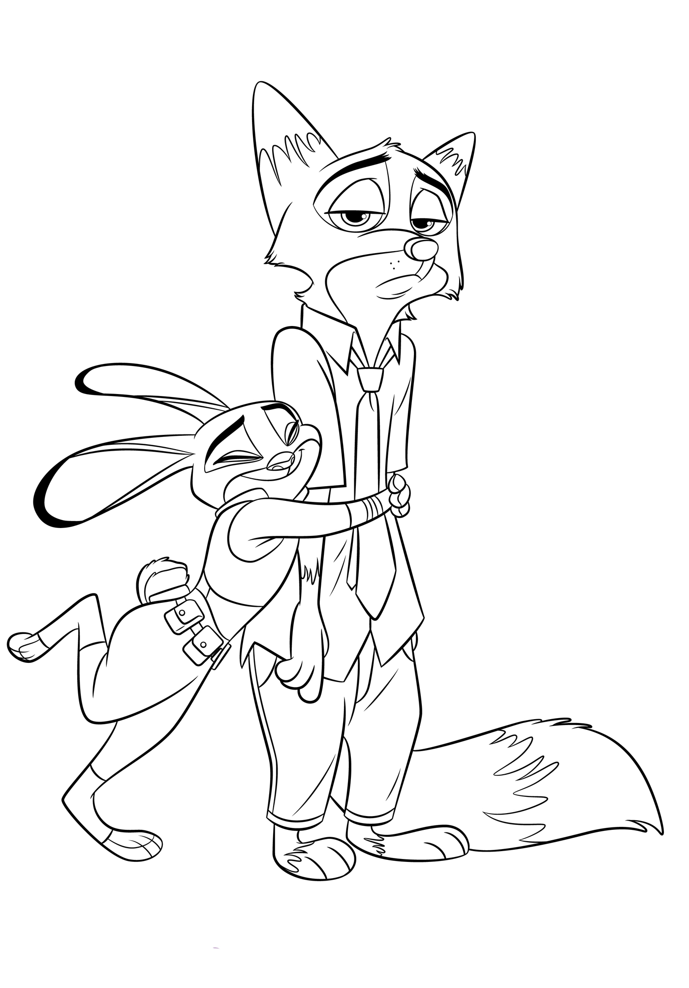 Zootopia coloring pages to download and print for free