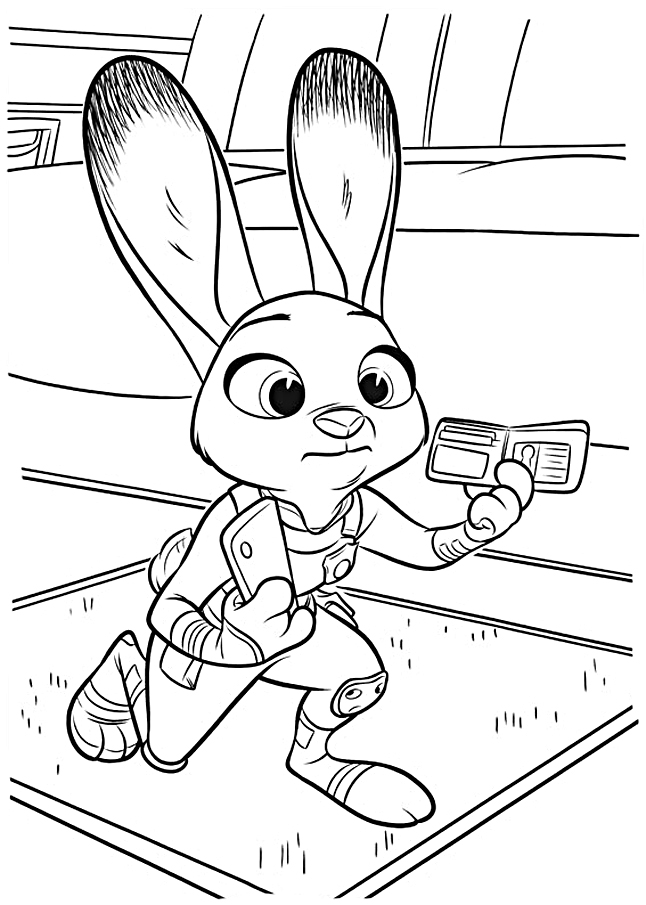 Zootopia coloring pages to download and print for free