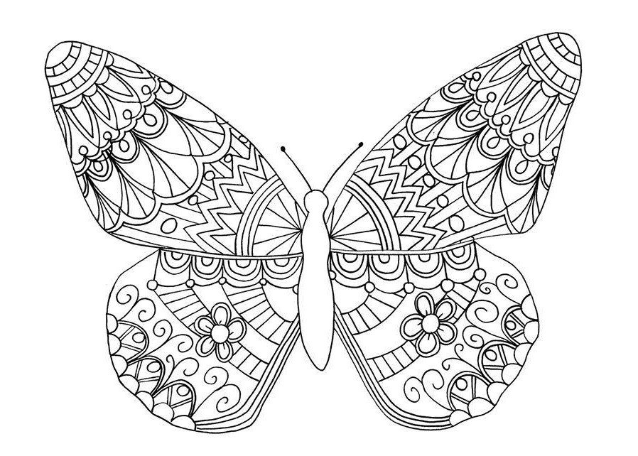 Coloring pages antistress for children to download and