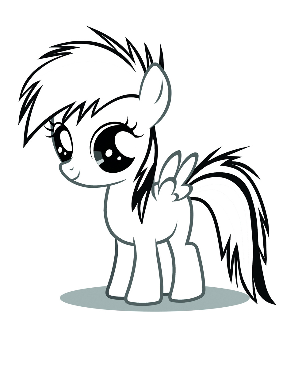 Rainbow Dash coloring pages to download and print for free