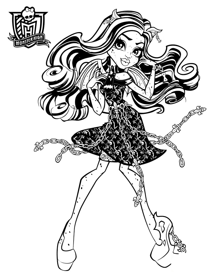 Coloriage De Monster High A Imprimer