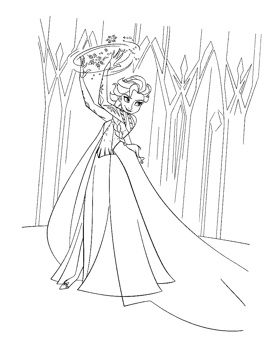 Elsa coloring pages to download and print for free
