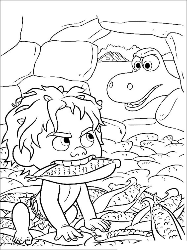 The good dinosaur coloring pages to download and print for ...