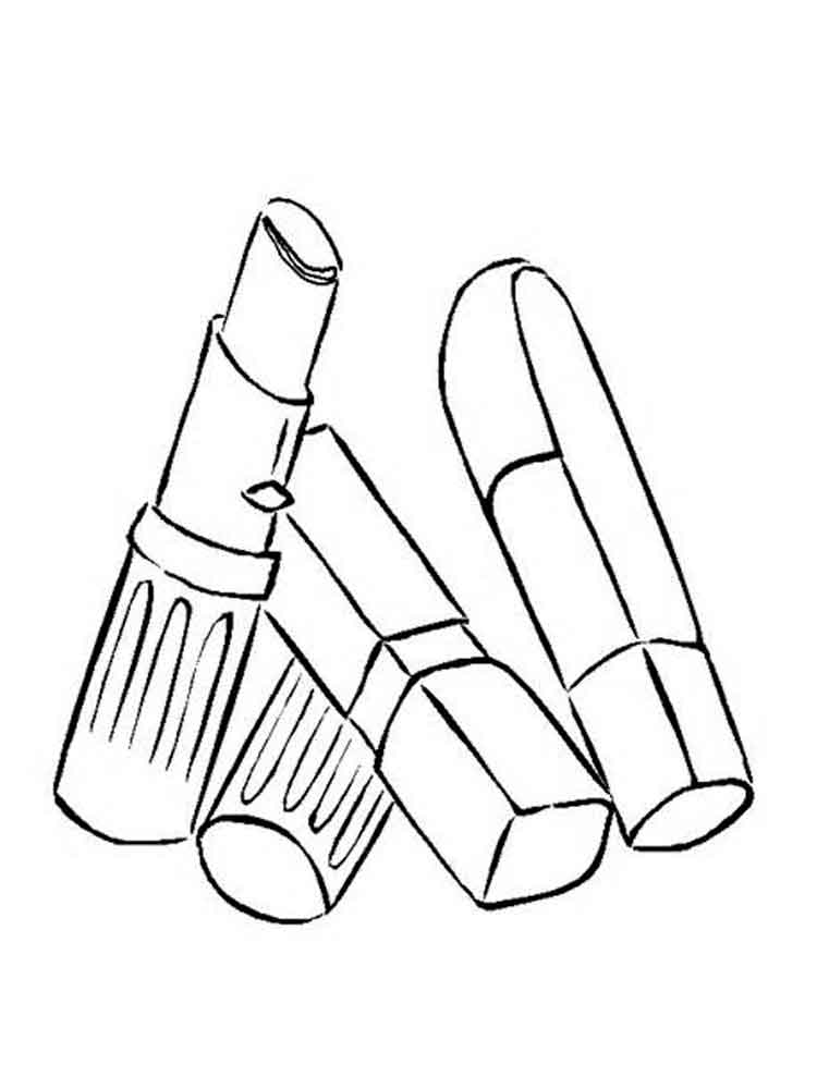 Cosmetic coloring pages to download and print for free