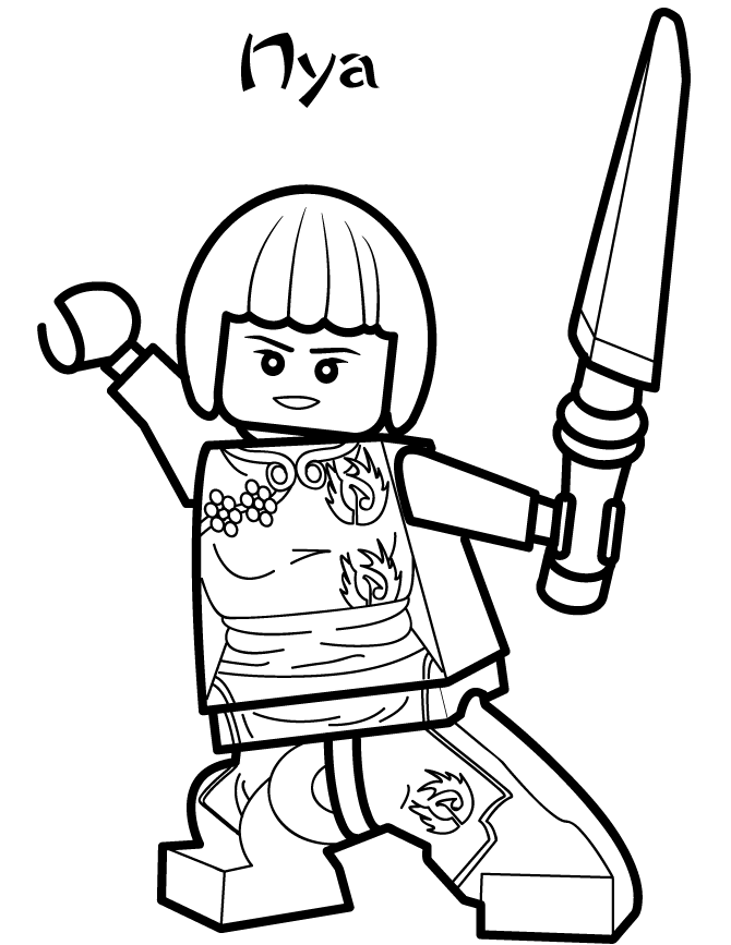 LEGO coloring pages with characters Chima Ninjago City