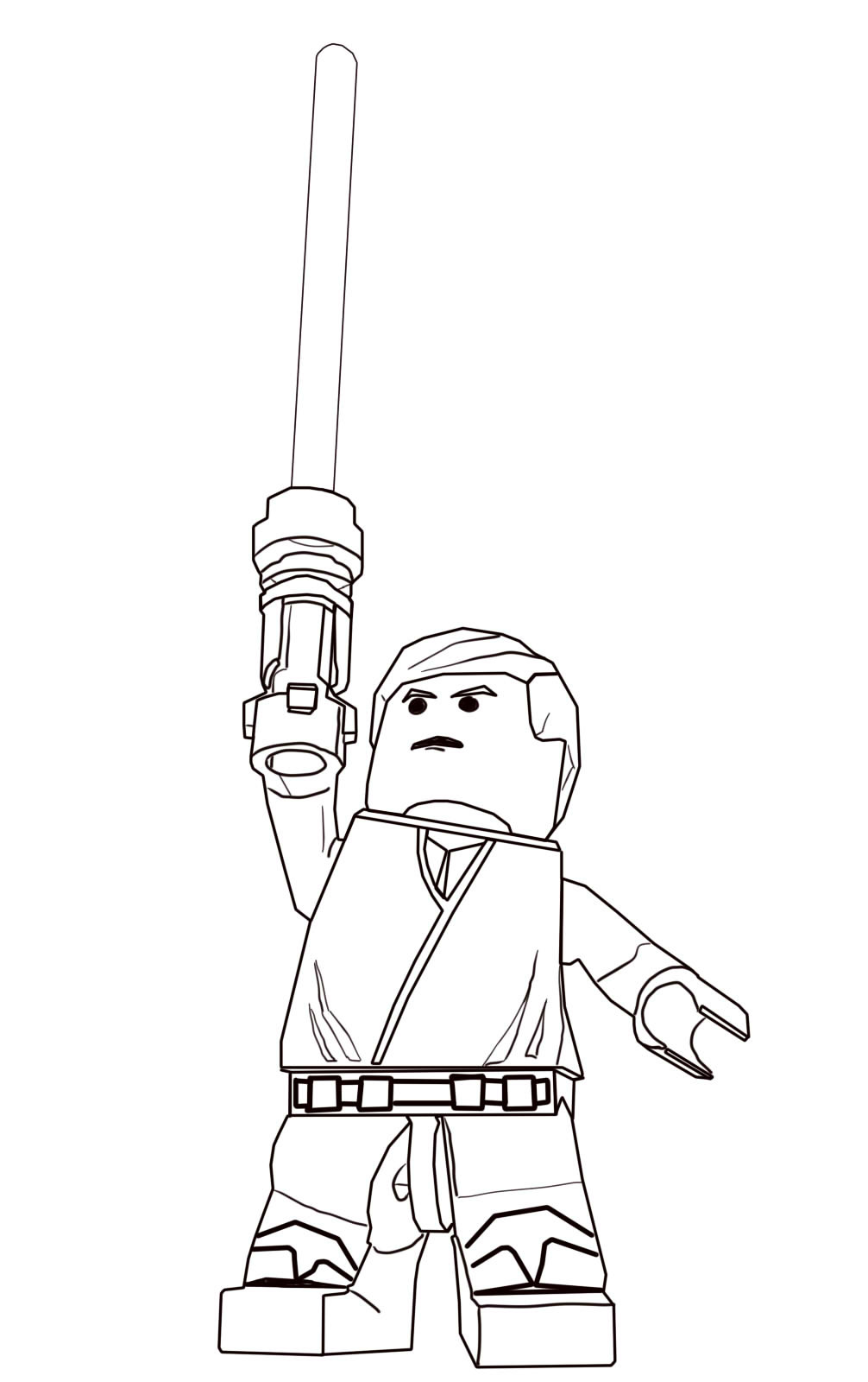 LEGO coloring pages with characters: Chima, Ninjago, City, Star Wars