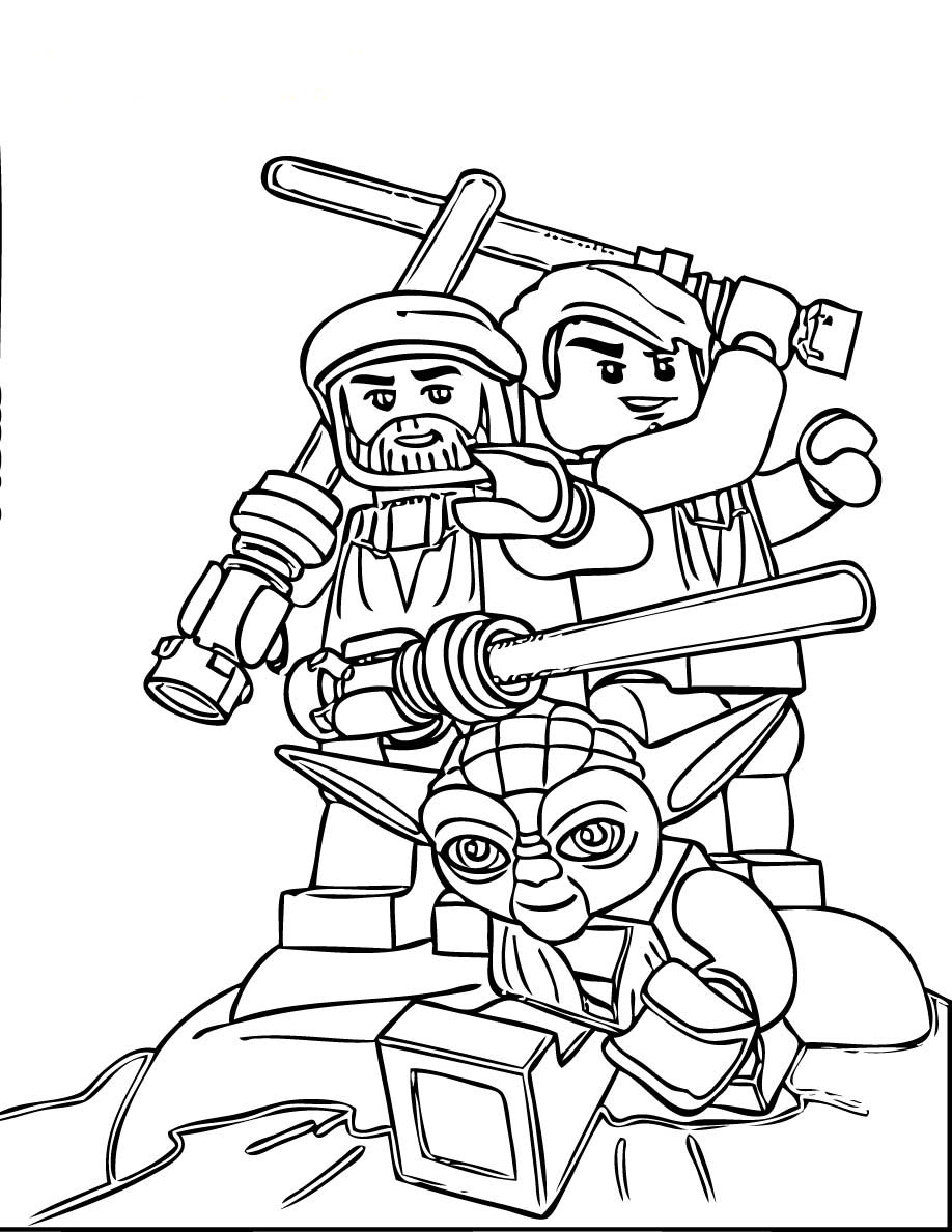 LEGO coloring pages with characters Chima, Ninjago, City